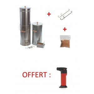 Pack fumoir rond inox 33 cm